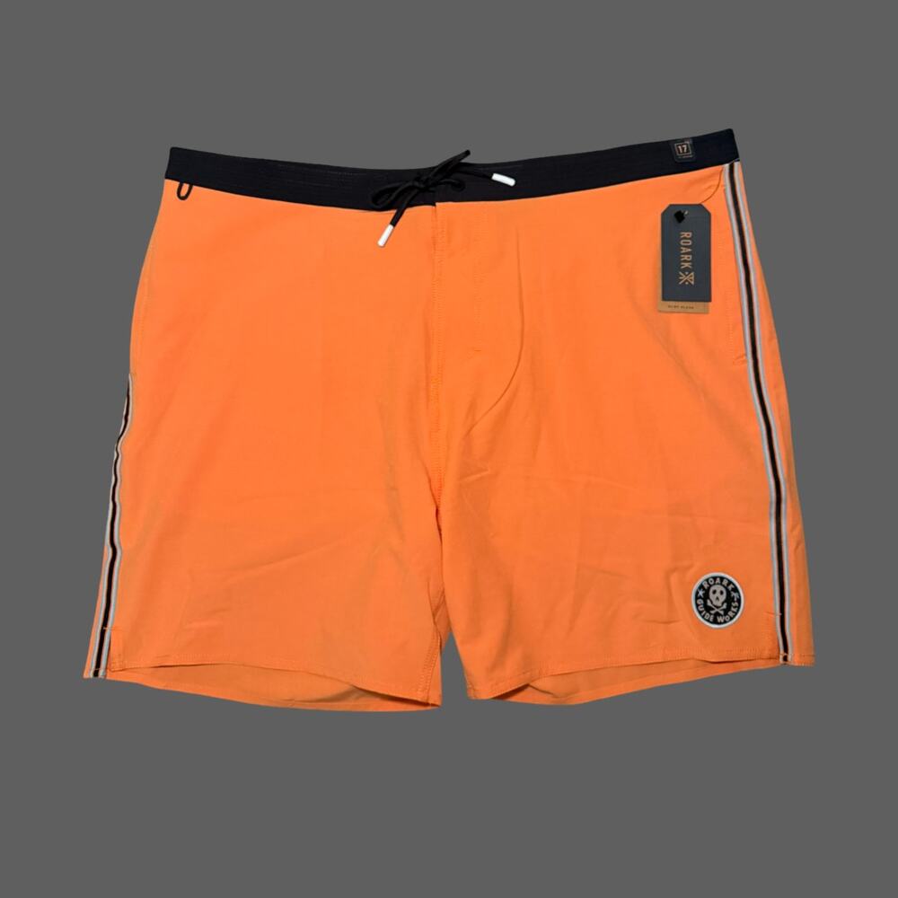 Roark Chiller 17" Mixtape Boardshorts Men’s 38 NWT Orange